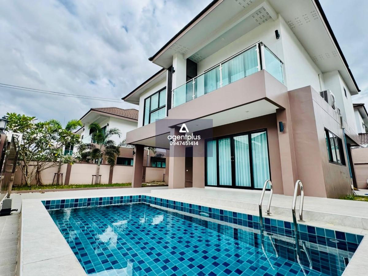 ให้เช่า บ้านพูลวิลล่าส่วนตัว สไตล์โมเดิร์น 4 ห้องนอน The Lake ห้วยใหญ่ ** อนุญาตให้เลี้ยงสัตว์ได้