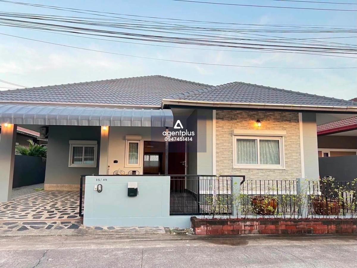 ให้เช่าบ้านเดี่ยว 3 ห้องนอน ห้วยใหญ่ พัทยา  เฟอร์ครบ เลี้ยงสัตว์ได้ พร้อมดูแลสวน