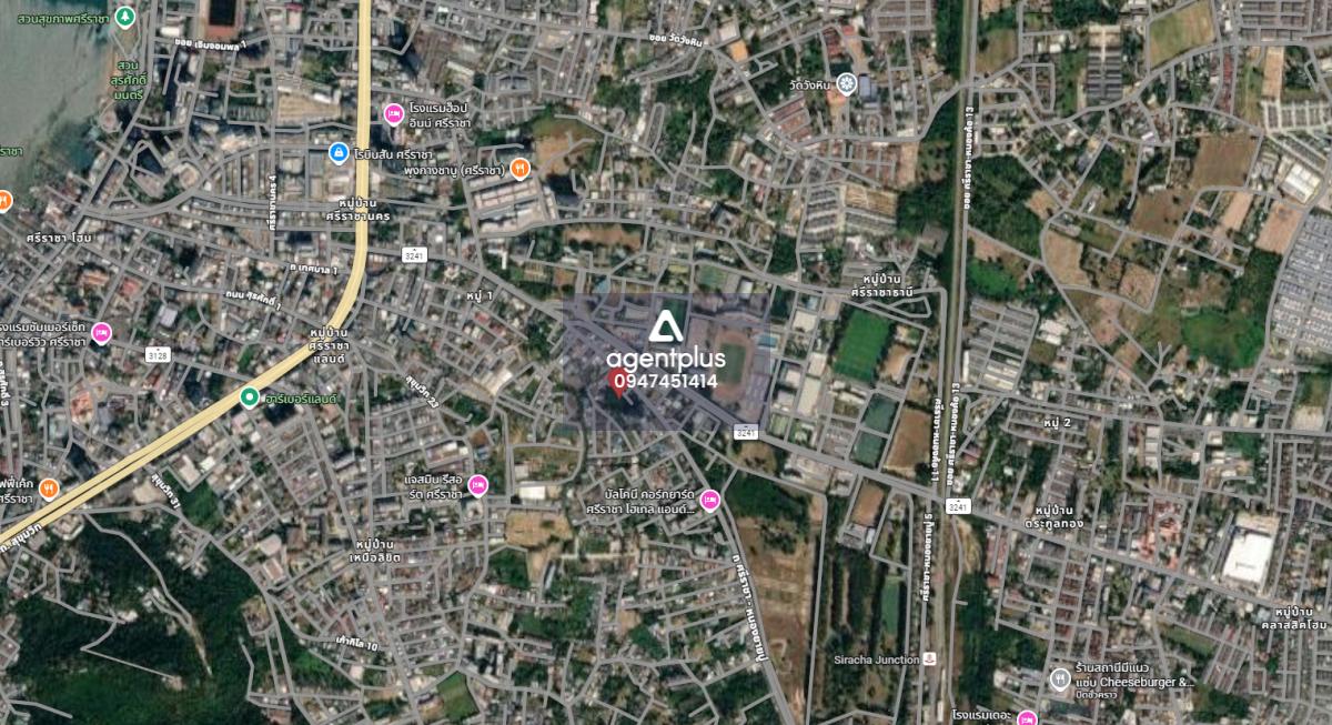 ขายที่ดินเปล่า ติดถนนศรีราชา-หนองยายบู่ ตรงข้ามโรงเรียนอัสสัมชัญ ศรีราชา ชลบุรี