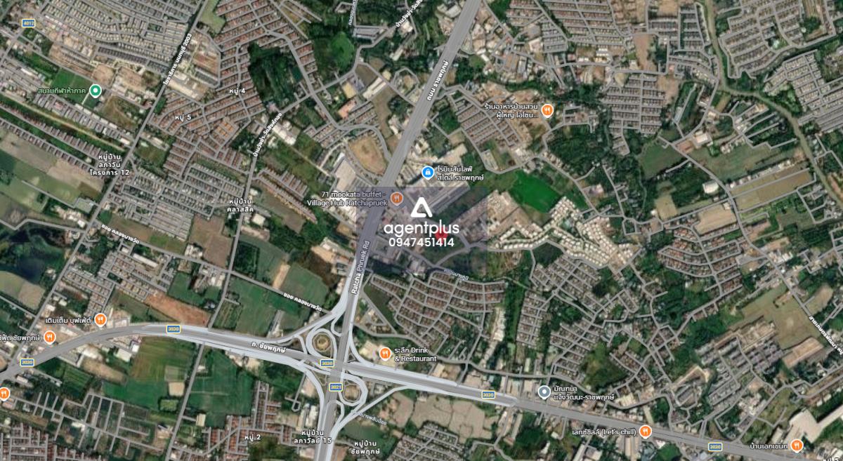 ที่ดินเปล่าแปลงใหญ่ ติดถนนบางพลับ 8 ล้อมรอบด้วยโครงการจัดสรร ปากเกร็ด นนทบุรี