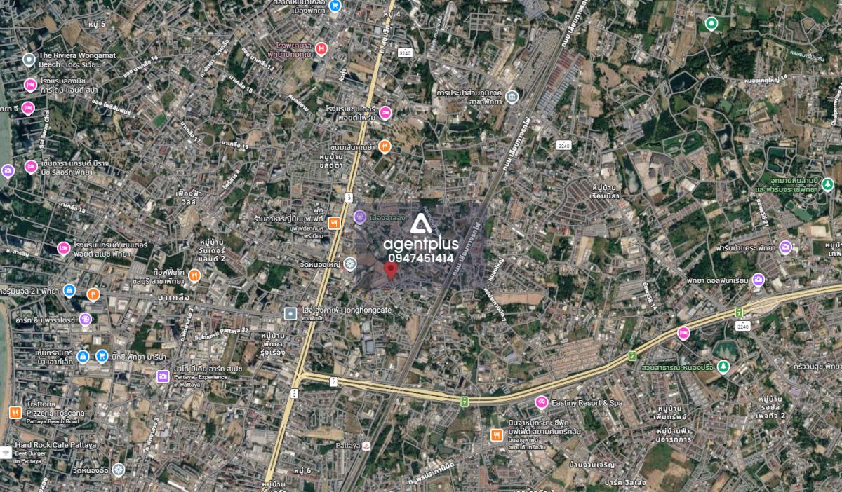 *ขายที่ดินติดถนน ซอยหนองใหญ่ พัทยาเหนือ ชลบุรี