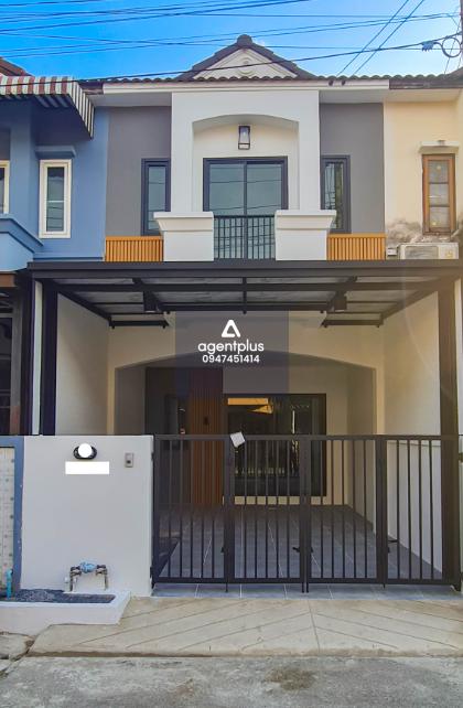 ขายทาวน์เฮ้าส์ 2 ชั้น ใกล้ทางด่วน มบ.เคซีรามอินทรา 7 ถ.ไทยรามัญ หทัยราษฎร์ ใกล้ทางด่วนพิเศษฉลองรัช เดินทางง่าย สิ่งอำนวยความสะดวกครบ