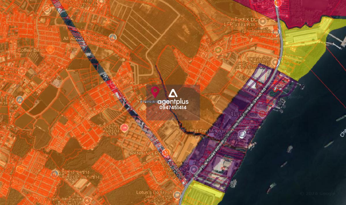 ที่ดินพร้อมโรงงาน ใกล้แม่น้ำเจ้าพระยา 3 นาที พระสมุทรเจดีย์ สมุทรปราการ