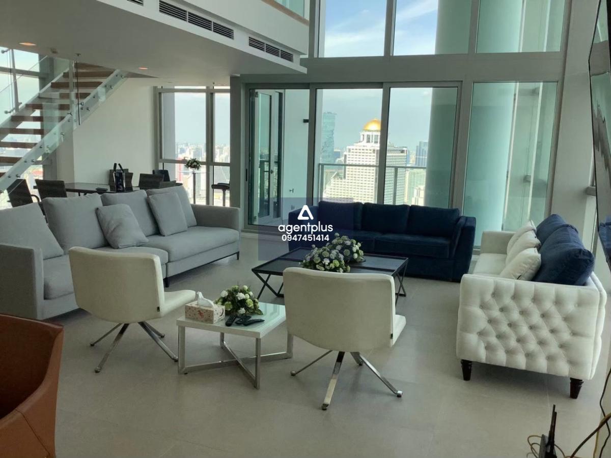 ให้เช่าคอนโด 3 ห้องนอน เจริญนคร Duplex Penthouse วิวแม่น้ำเจ้าพระยา