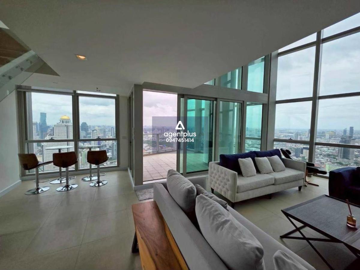 ให้เช่าคอนโด 3 ห้องนอน เจริญนคร Duplex Penthouse วิวแม่น้ำเจ้าพระยา