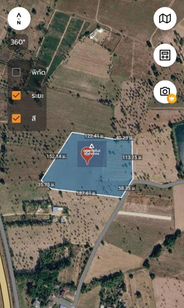 ขายที่ดินเปล่า สีเหลือง ติดเส้นมอเตอร์เวย์ พัทยา – อู่ตะเภา