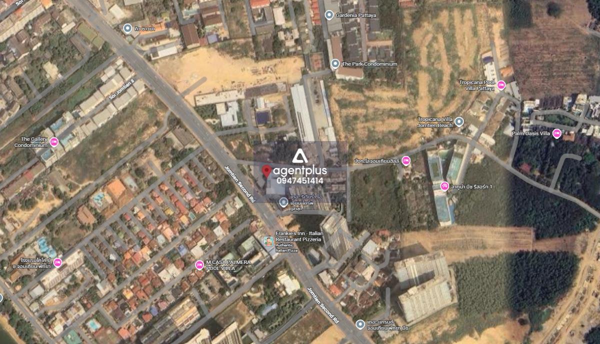 *ขายที่ดิน ผังสีแดง ติดถนนจอมเทียน สาย 2 ใกล้หาดจอมเทียน พัทยา ชลบุรี