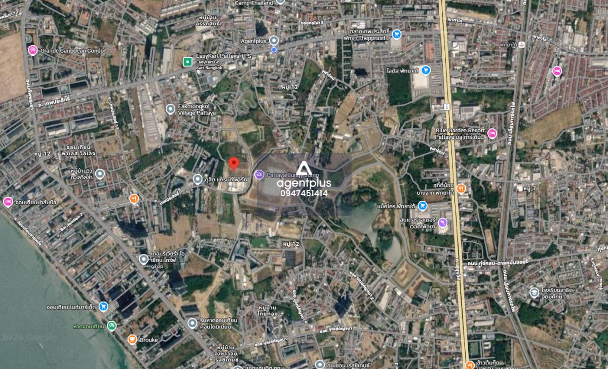 *ขายที่ดินใกล้ทะเล มีโครงการคอนโดล้อมรอบ ติดถนนเทพประสิทธิ์ 9 พัทยา