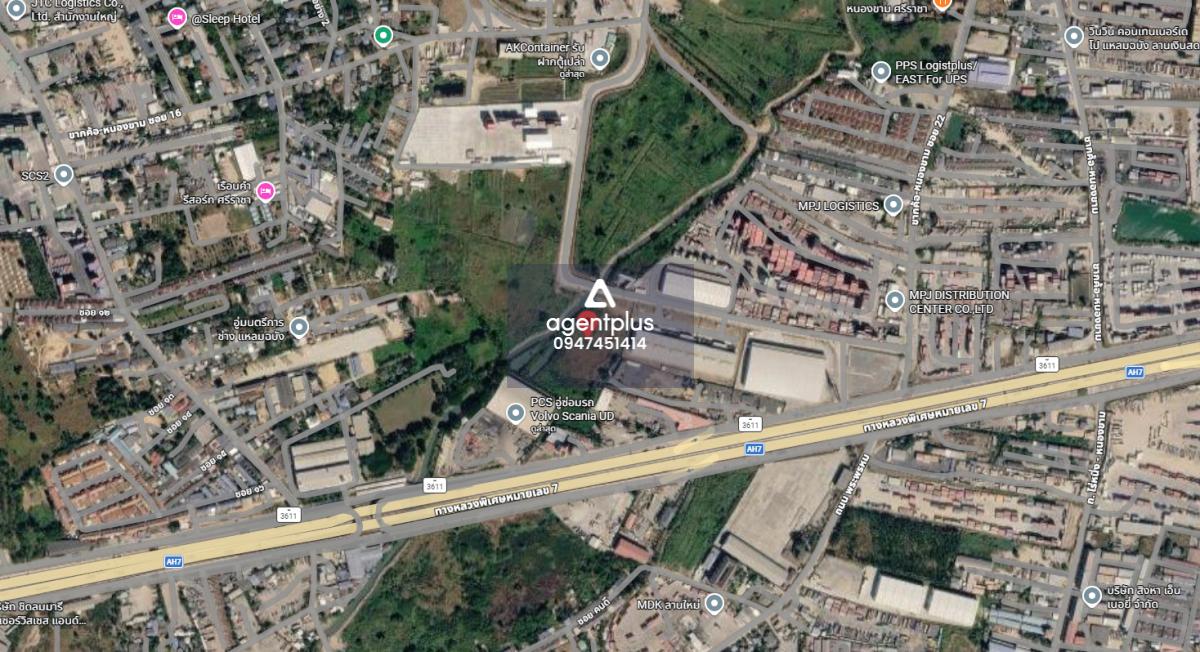 ขายที่ดินเปล่า ผังสีม่วงจุดขาว ใกล้แหลมฉบัง บางละมุง ชลบุรี