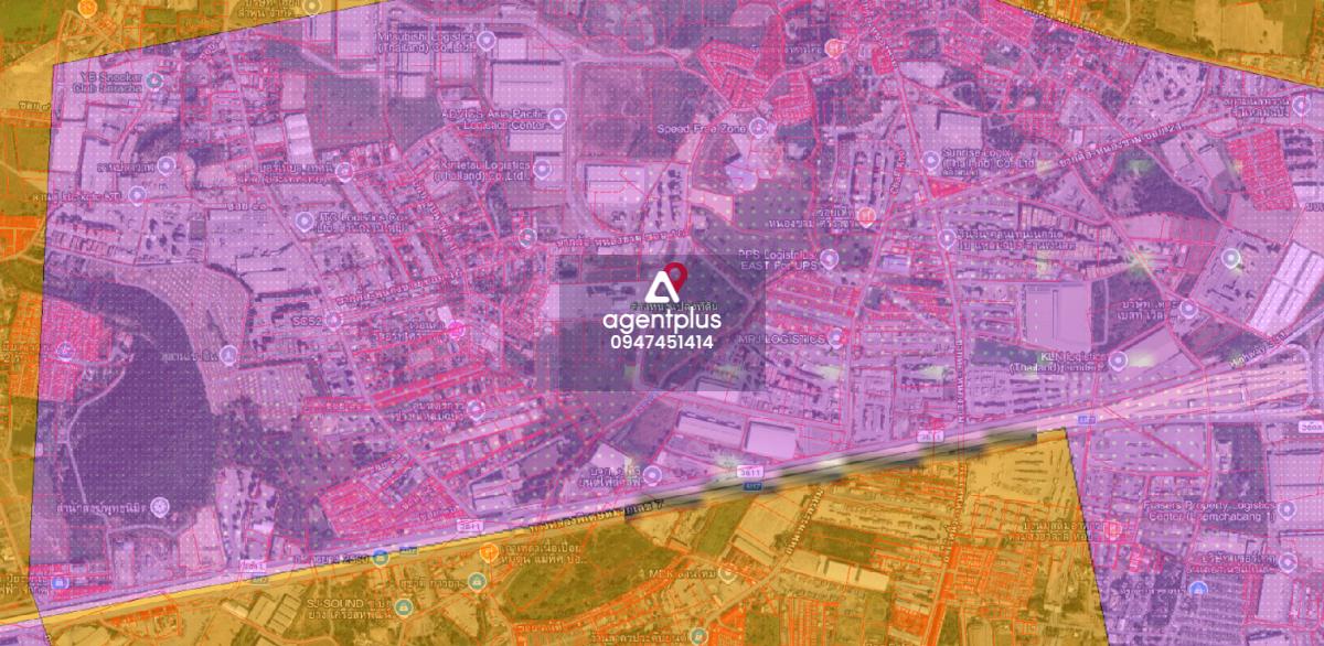 ขายที่ดินเปล่า ผังสีม่วง แปลงใหญ่ ทำเลอุตสาหกรรมศักยภาพสูง ใกล้ท่าเรือ แหลมฉบัง บางละมุง ชลบุรี