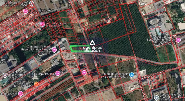 ขายที่ดินใกล้โครงการคอนโด ทำเลนาจอมเทียน ห่างหาดจอมเทียน 3 นาที ชลบุรี