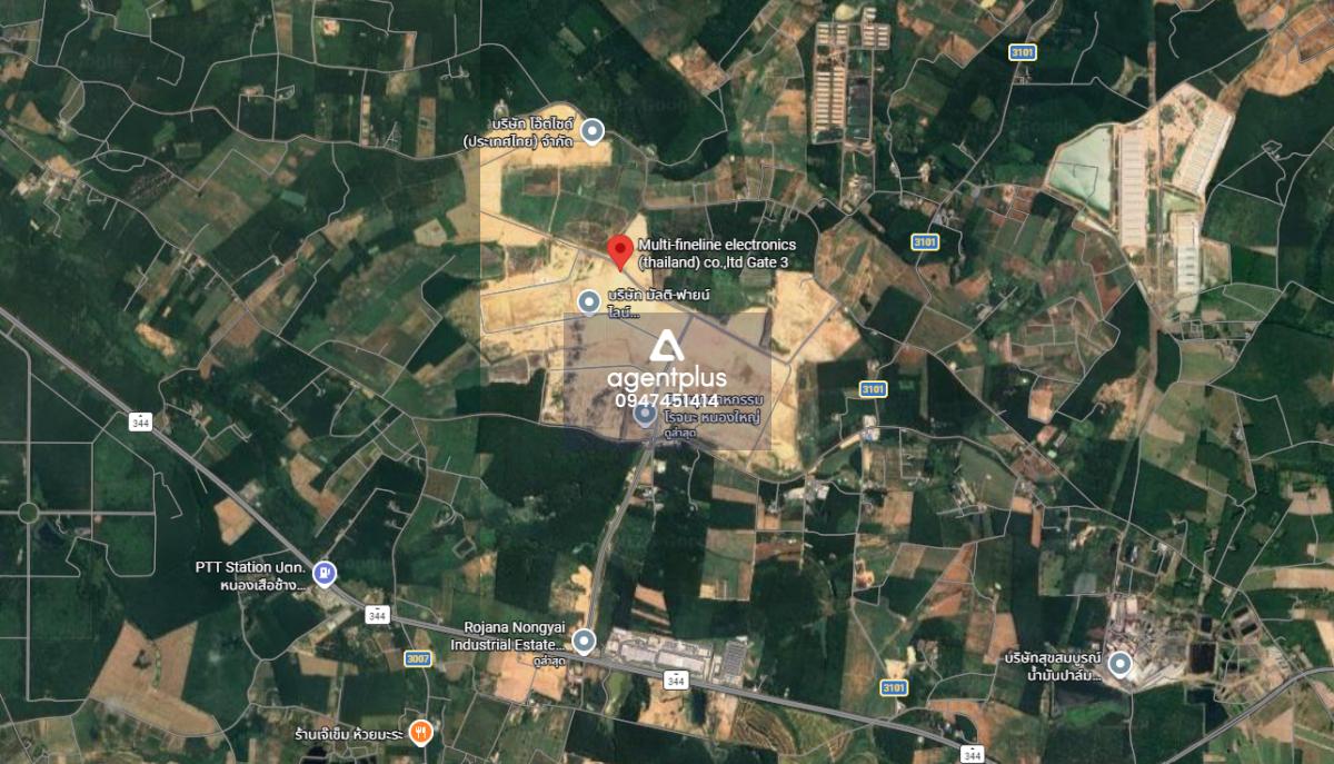 *ขาย / ให้เช่า ที่ดินสีม่วงและสีเหลืองลาย ติดนิคมอุตสาหกรรมโรจนะ หนองใหญ่ ชลบุรี