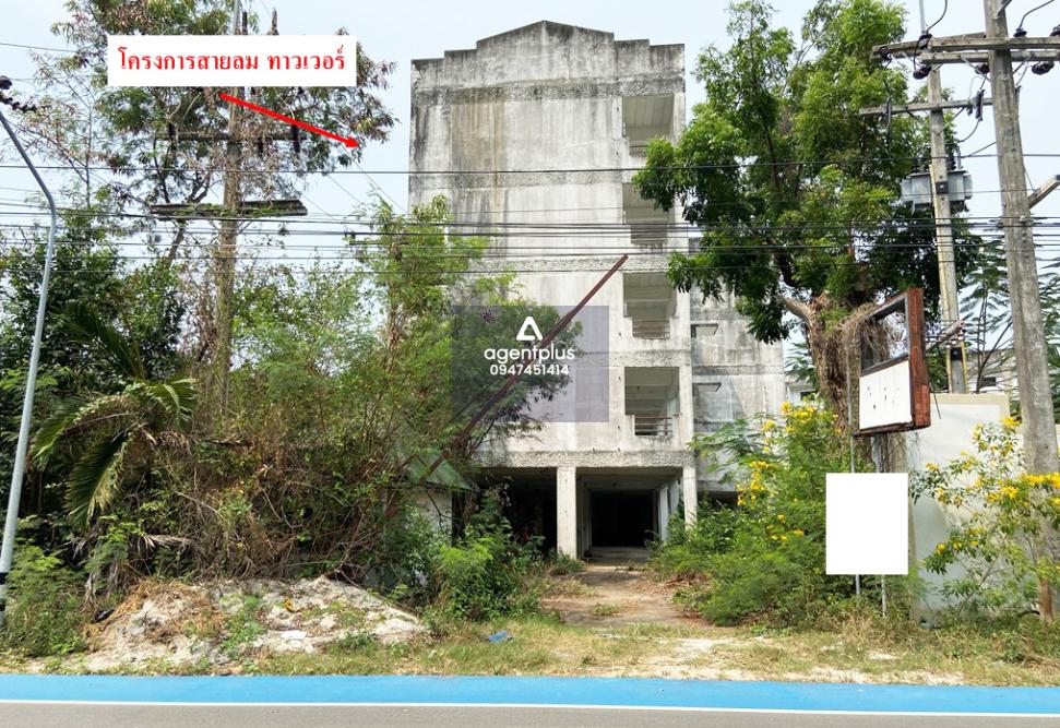 คอนโดมิเนียม โครงการสายลมทาวเวอร์ ระยอง ทำเลดีโครงการใกล้ถนนหาดแม่รำพึง