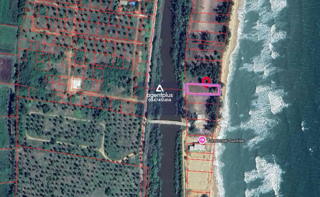 *ขายที่ดินเปล่า ติดทะเลหาดบ้านกรูด ทะเลสวยน้ำใส เล่นน้ำได้  ด้านหลังที่ดินติดคลอง บางสะพาน จ.ประจวบฯอง 