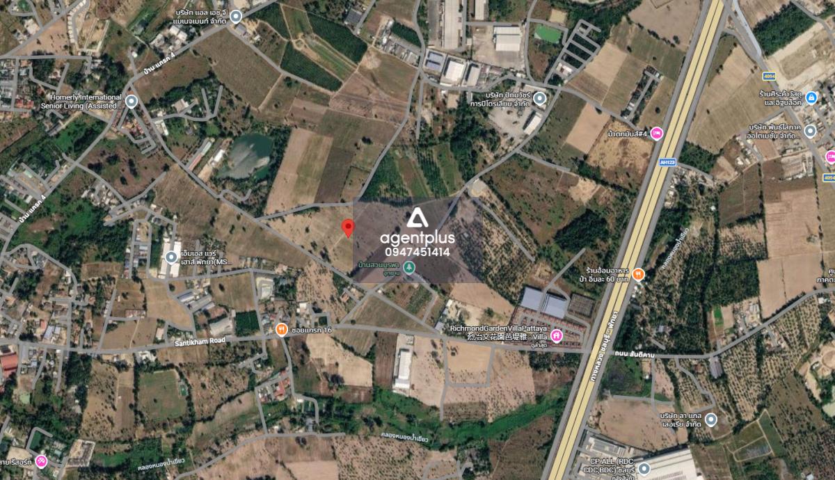 ขายที่ดินแปลงใหญ่ ทำเลใกล้อุทยาน ห่างถนนทางหลวงชลบุรี-พัทยา เพียง 4 นาที