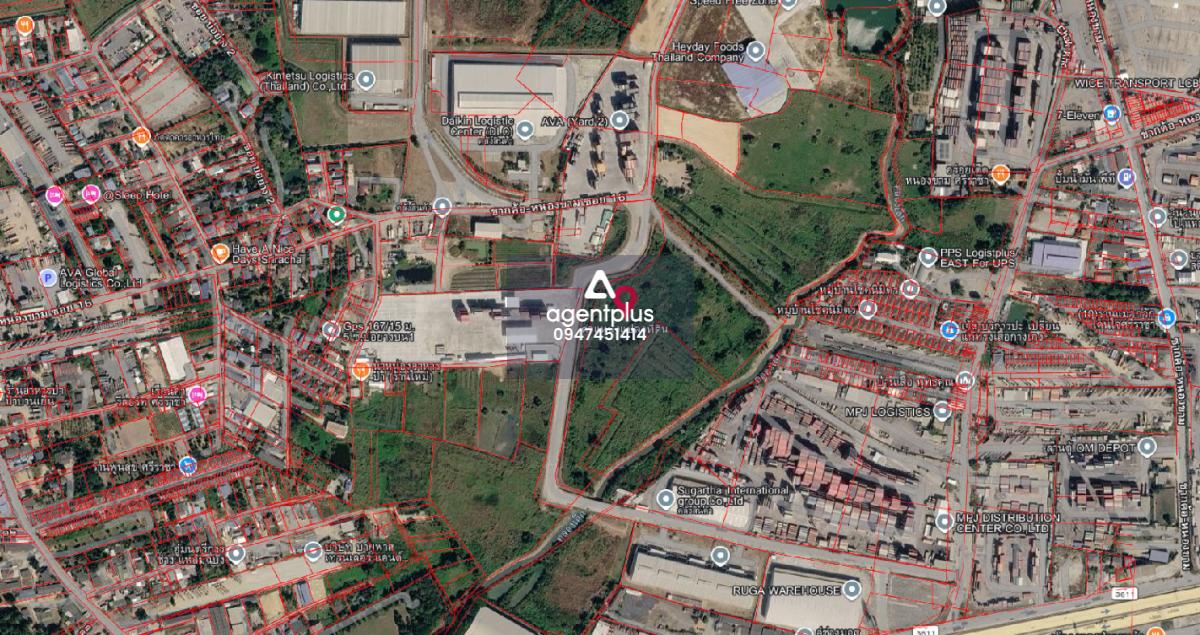 ขายที่ดินเปล่า ผังสีม่วง แปลงใหญ่ ทำเลอุตสาหกรรมศักยภาพสูง ใกล้ท่าเรือ แหลมฉบัง บางละมุง ชลบุรี