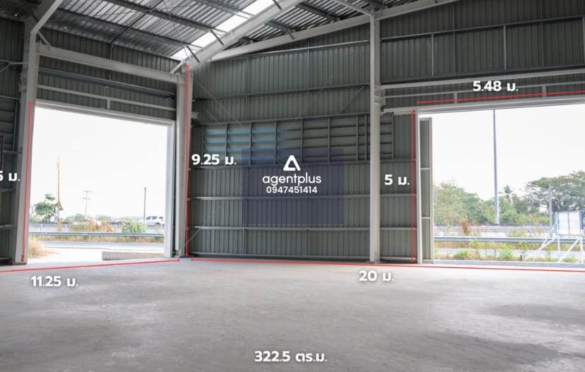 ให้เช่าโกดัง สร้างเสร็จใหม่ พร้อมใช้งาน จากเส้นคลองหลวง 5 นาที