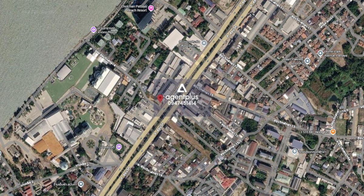 ขายที่ดินเปล่า ติดถนนสุขุมวิท ห่างทะเล 200 เมตร ทำเลนาเกลือ ใกล้บ้านสุขาวดี 