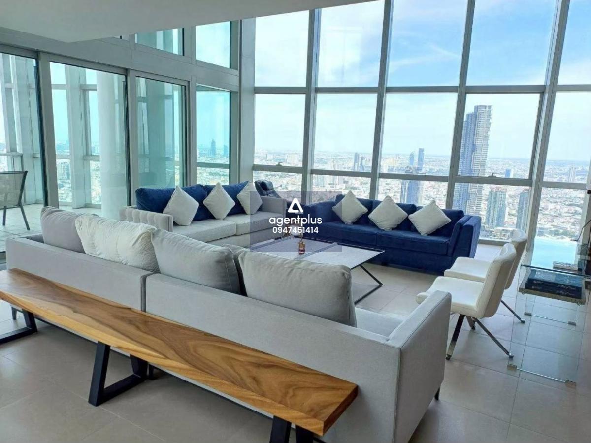 ให้เช่าคอนโด 3 ห้องนอน เจริญนคร Duplex Penthouse วิวแม่น้ำเจ้าพระยา