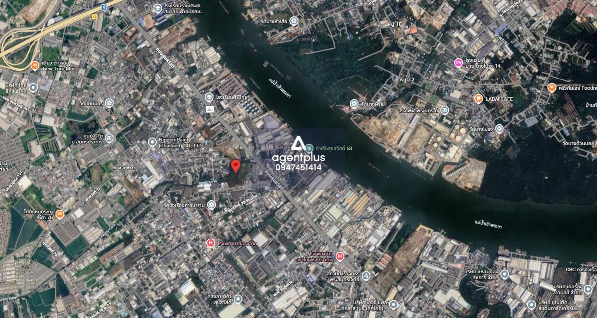 ที่ดินเปล่าทำเลเขตอุตสาหกรรม ติดถนนสุขสวัสดิ์ 76/2 พระประแดง สมุทรปราการ