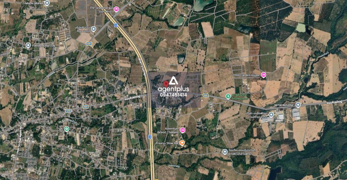 ขายที่ดินพร้อมร้านอาหาร ติดมอเตอร์เวย์ ห้วยใหญ่ ใกล้วัดเทพพระบุตร