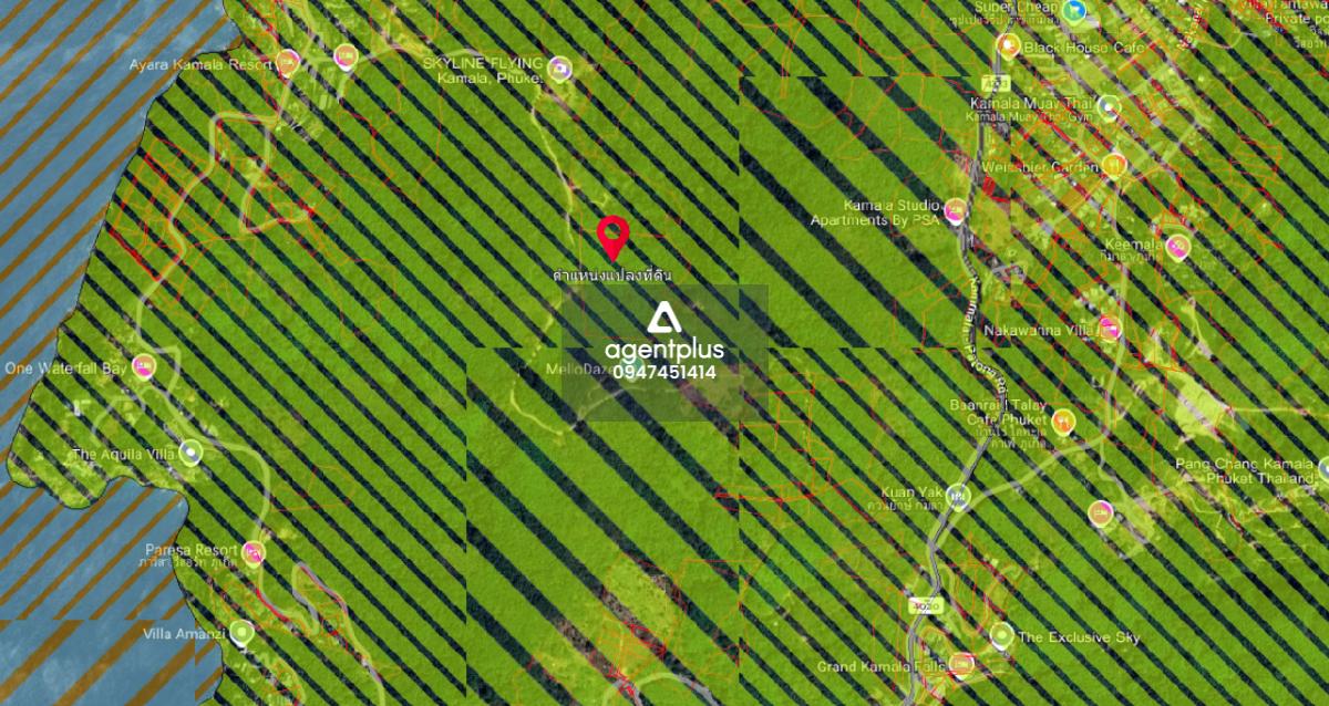 ขายที่ดินเปล่าแปลงใหญ่ ทำเลบนเขา ได้วิวทะเล หาดกมลา ภูเก็ต