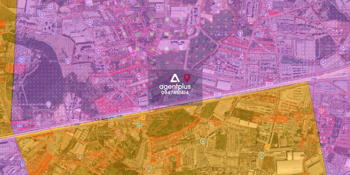ขายที่ดินเปล่า ผังสีม่วงจุดขาว ใกล้แหลมฉบัง บางละมุง ชลบุรี