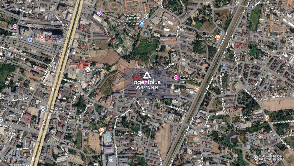 *ขายที่ดินติดถนน ซอยหนองใหญ่ พัทยาเหนือ ชลบุรี