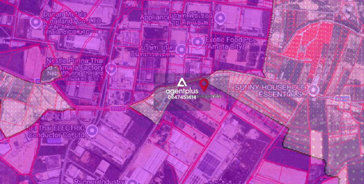 *ขาย ที่ดินสีม่วงเข้ม เขตพื้นที่นิคมอุตสาหกรรม