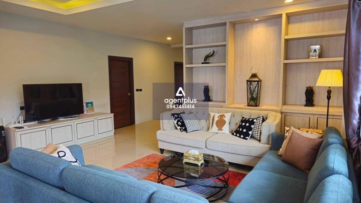  ให้เช่าบ้านเดี่ยว 4 ห้องนอน หนองปรือ พัทยา | พื้นที่กว้าง สระส่วนตัว พร้อมสไลเดอร์