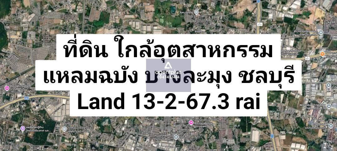 ขายที่ดินเปล่า ผังสีม่วงจุดขาว ใกล้แหลมฉบัง บางละมุง ชลบุรี