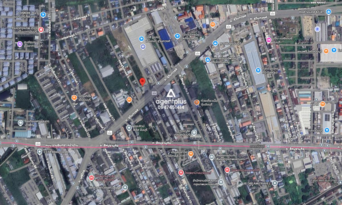 ที่ดินติดถนนสุวินทวงศ์ มีนบุรี กรุงเทพฯ