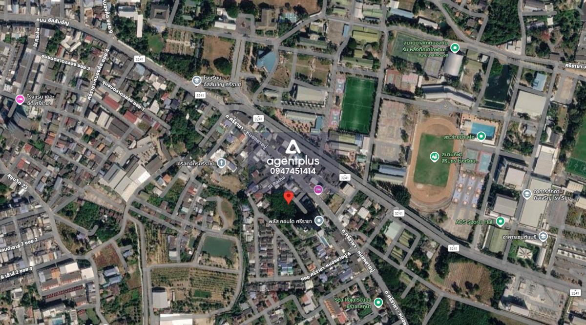 ขายที่ดินเปล่า ติดถนนศรีราชา-หนองยายบู่ ตรงข้ามโรงเรียนอัสสัมชัญ ศรีราชา ชลบุรี