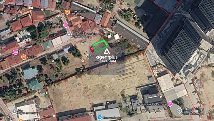 แปลงที่ 2 ขายที่ดินเปล่าพร้อมสร้าง ทำเลหาดจอมเทียน ห่างหาดประมาณ 3-5 นาที พัทยา