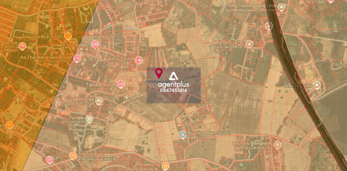 ขายที่ดินฝั่งเขา บางเสร่ เหมาะแก่การทำพูลวิลล่าหรือ บ้านพักตากอากาศ น้ำไฟเข้าถึง ใกล้ถนน 332 ชลบุรี