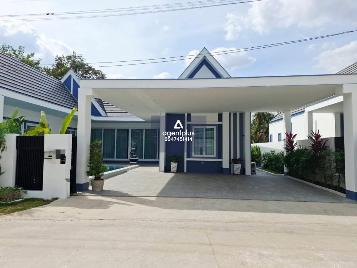 พูลวิลล่าสร้างใหม่ พร้อมให้เช่า  4ห้องนอน ทำเลโป่ง – มาบประชัน ลากกระเป๋าเข้าอยู่ได้เลย