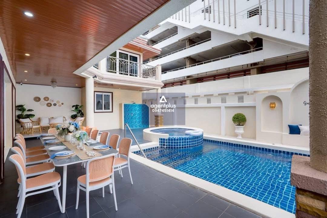 บ้านพูลวิลล่าติดทะเลจอมเทียน 150 เมตร ใกล้โรงแรมวิรันดา พัทยา