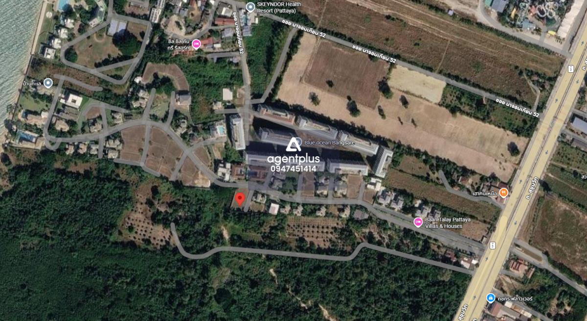 ที่ดินแปลง 50 : ที่ดินสวยพร้อมสร้างบ้านในฝัน โครงการติดทะเล บรรยากาศดี โครงการบ้านทะเล พัทยา