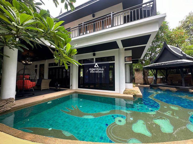 #ขาย/เช่าบ้านพูลวิลล่าพร้อมเข้าอยู่ ทํารายวันได้บ้านสวยใกล้ทะเล ธาราวดี จอมเทียน 