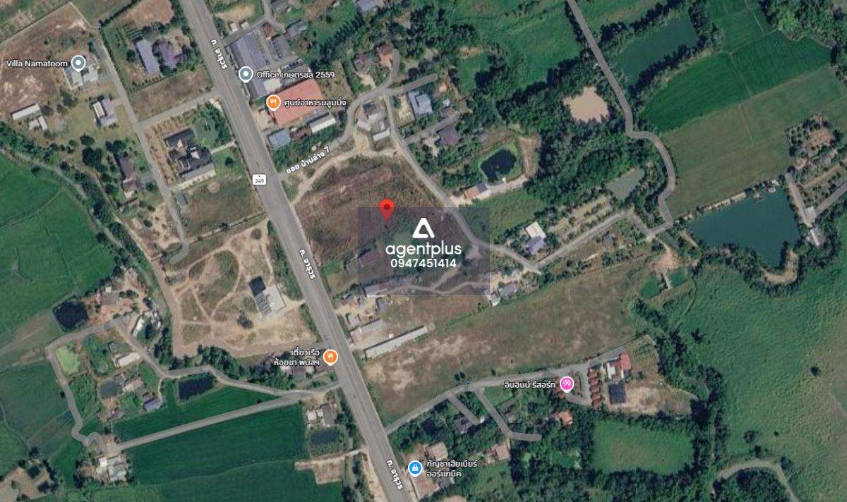 *ขายที่ดินติดถนน 4 เลน พนัสนิคม-บ้านบึง ผังสีเหลืองอ่อน นามะตูม ชลบุรี