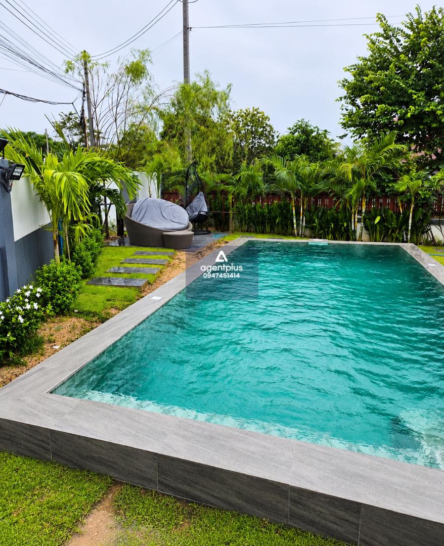 ให้เช่าบ้านเดี่ยวพร้อมสระ 4 ห้องนอน มาบประชัน พัทยา พร้อมอยู่ ใกล้ Mabprachan Lake