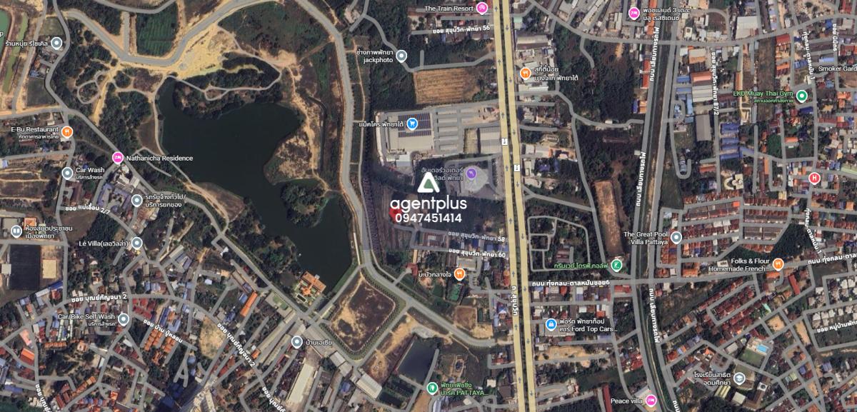 *ขายที่ดินแปลงใหญ่ ผังสีแดง ติดถนนสุขุมวิท พัทยา