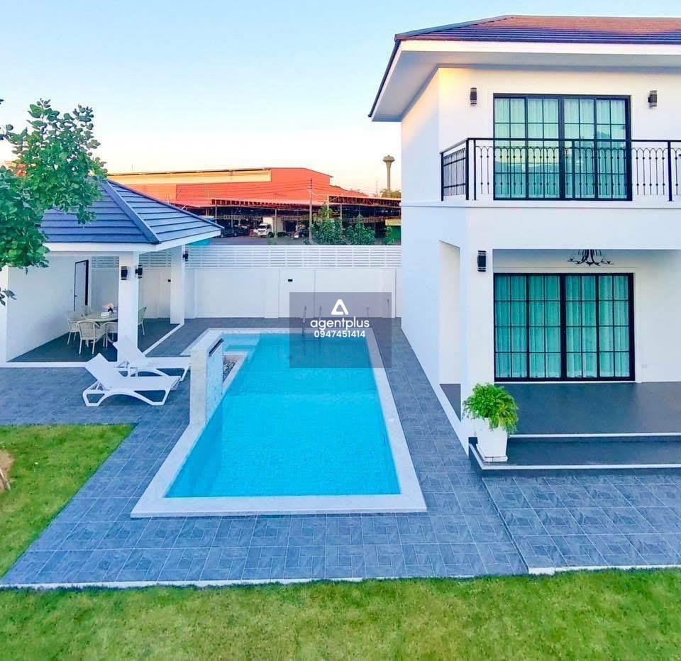 ขายบ้านเดี่ยวพร้อมสระว่ายน้ำ พิกัดไร่วนาสินธุ์