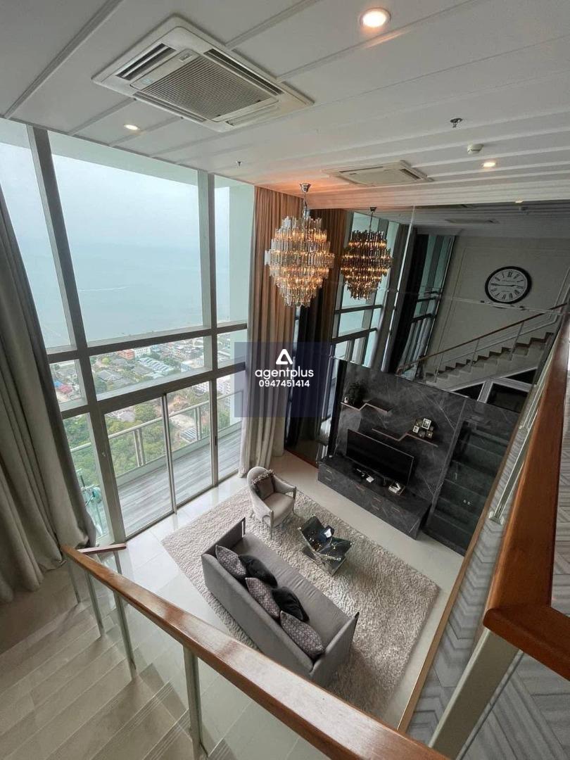 ขาย/ให้เช่า คอนโด Duplex 2 ห้องนอน วิวทะเล จอมเทียน ห้องหรูขนาดใหญ่